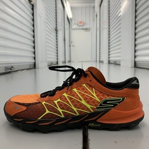 orange athletic shoes