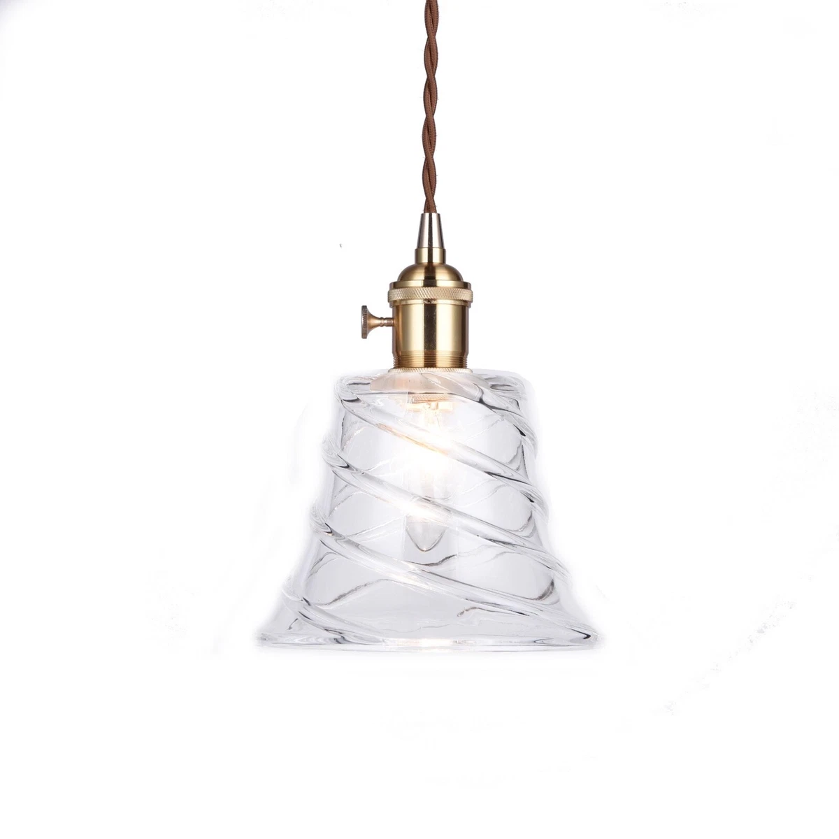 Tapered glass pendant light online