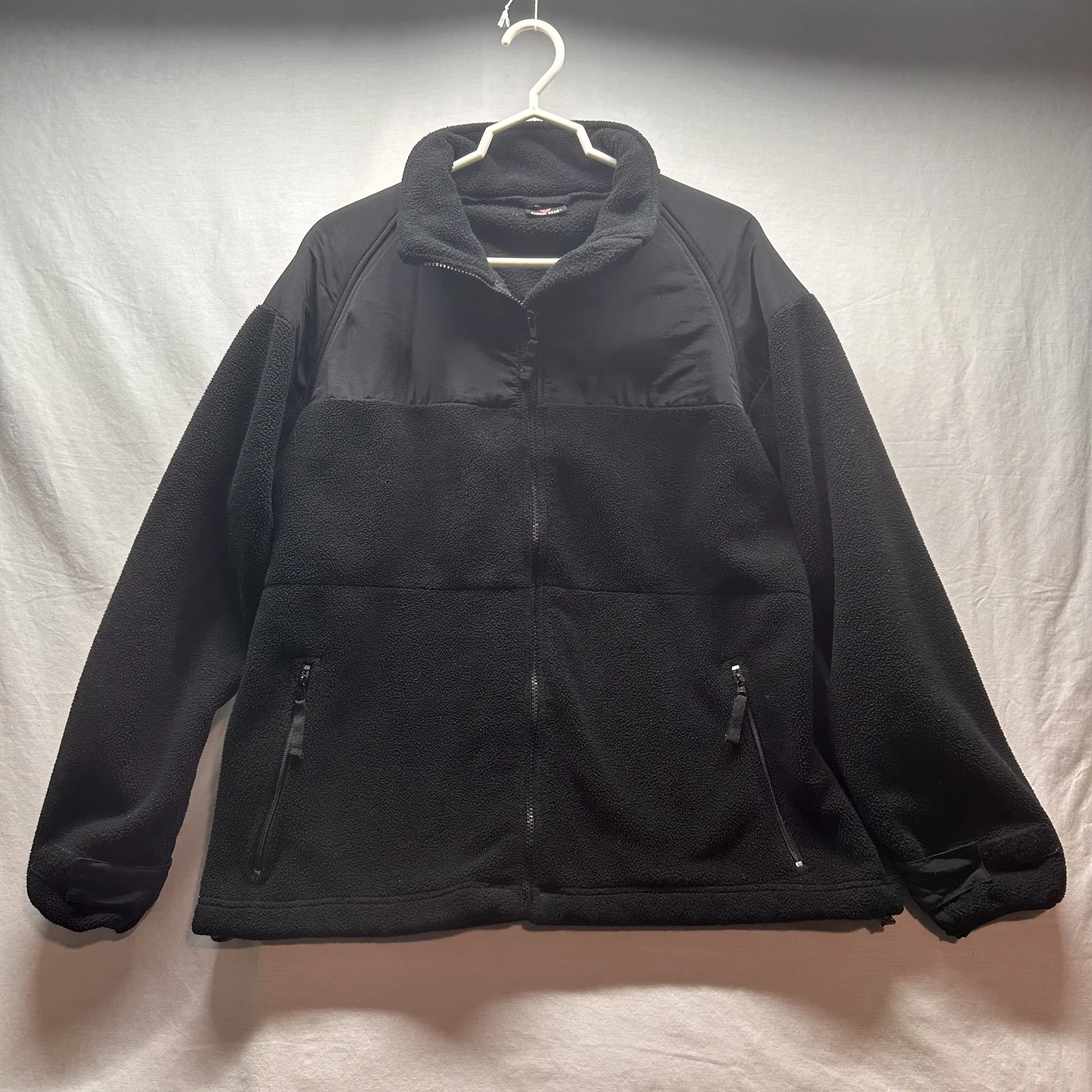 Fleece Jacket, Tommy Franks, size medium, black, Phenix Gear