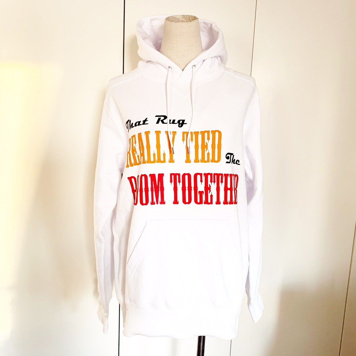 【新品半額】sacai x The Big Lebowski Hoodie Sacai x The Big Lebowski Printed White Hoodie Sz 1 | eBay