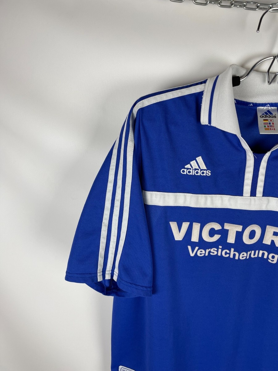 Adidas Schalke 04 2001 2002 home soccer jersey football Adidas Schalke 04 2001 2002 home soccer jersey football