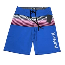 Hurley Mens Size 28 Deep Aqua Lobos Swim Board Shorts NWT