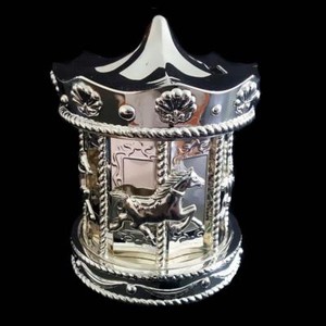 silver baby money box