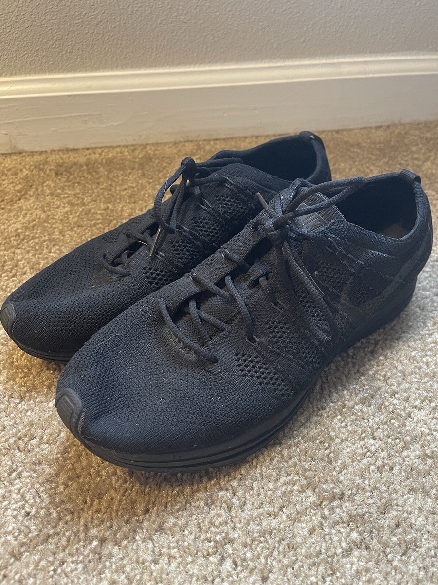 nike flyknit trainer black