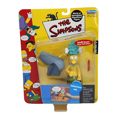 THE SIMPSONS 2001 INTERACTIVE SIDESHOW MEL ACTION FIGURE NEW SEALED SERIES 5