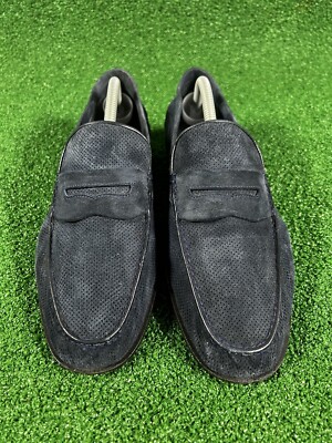 Star Artioli Suede Leather Loafers Dress Shoes Made In Italy  display picture 3