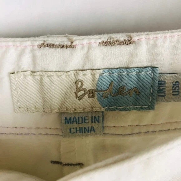 Boden Shorts Women Size 6 White Walking  - Image 2 of 4