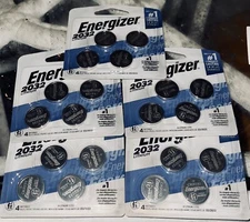 ENERGIZER CR 2032 LITHIUM BATTERIES. 5 PACKS OF 4 = 20 TOTAL BRAND NEW BATTERIES