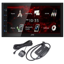 Receptor Bluetooth JVC KW-M180BT Doble DIN 6.8" Pantalla Táctil, Sintonizador Satelital