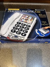 Ameriphone P300 Amplified Corded Photo Phone l Hearing Aid Compatible