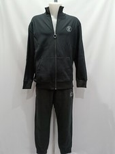 Tuta Uomo Easy Maxfort, Col. Nero con Zip. Felpata, Grandi Taglie Made in Italy