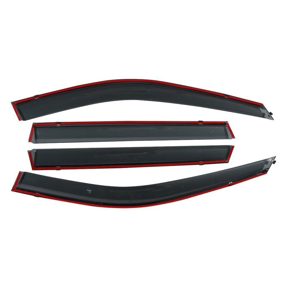 PREMIUM CHROME TRIM WINDOW VISOR RAIN GUARD W/ CLIP FOR 2023-2024 HONDA CR-V CRV - Image 4 of 4