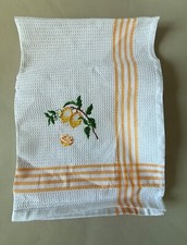 New Embroidered Yellow Lemons Baumwolle Cotton 19 x 27 in. KITCHEN DISH TOWEL