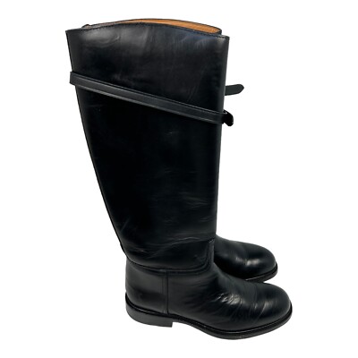 Polo Ralph Lauren Damen Reiterstiefel Schwarz EUR 43