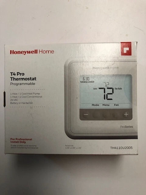 Honeywell T4 Pro Thermostat Brand New Free Shipping TH411OU2005 | eBay