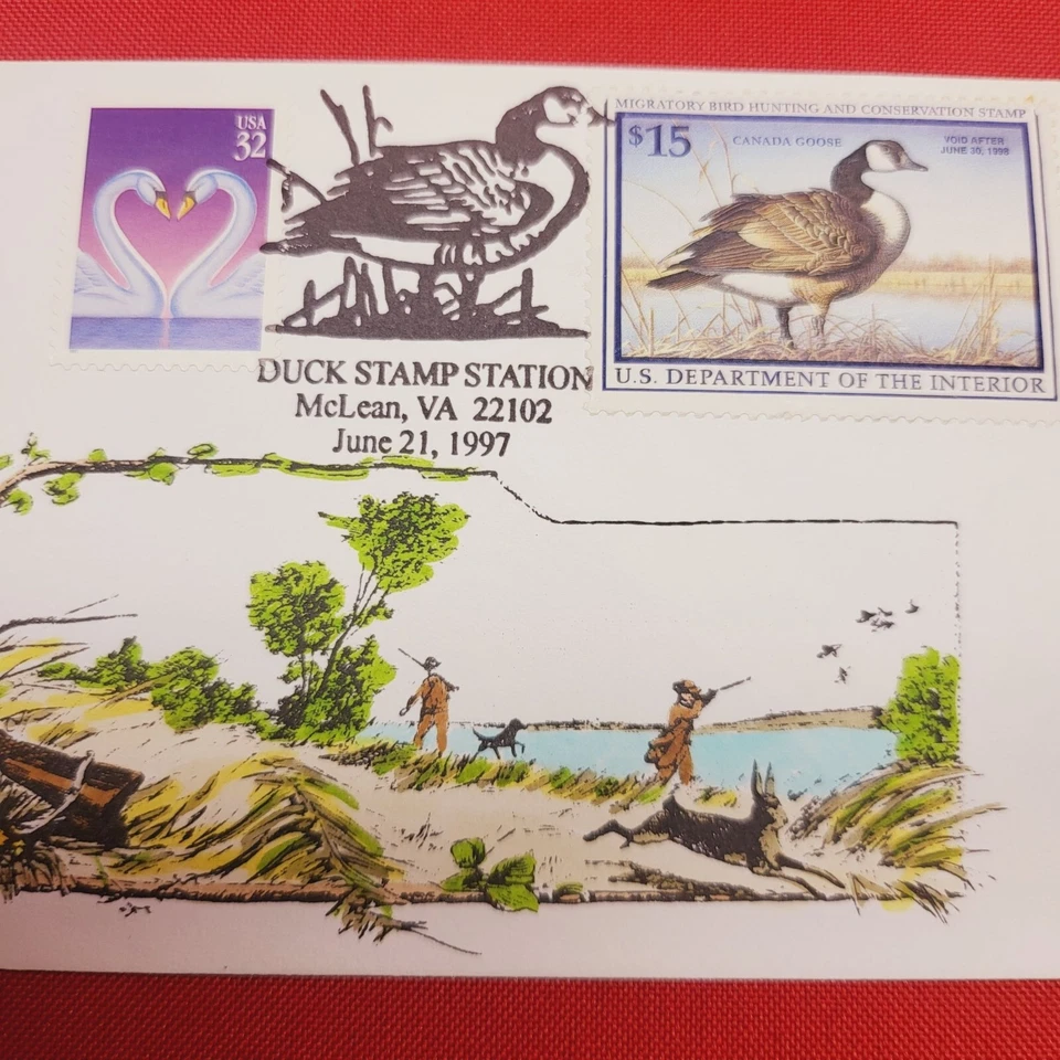 First Day of Issue Canada Goose Duck Station Stamp Cache Envelope Enclosure - Image 4 of 4