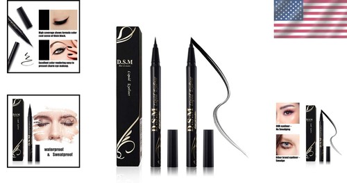 No Raccoon Eyes: Smudge-Proof Liquid Eyeliner – Gentle for Contact Lens Wearers - Picture 2 of 9