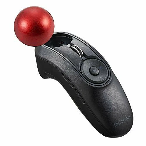 ELECOM Track Ball Mouse Handy Type Relacon with Media Control Button M-RT1BRXBK - Image 4 of 4