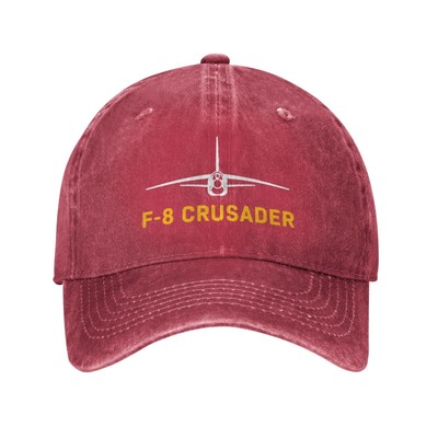 Men Women Adjustable F-8 Crusader printed pattern Baseball Cap Trucker Hat