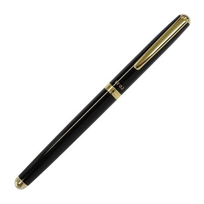 Haute Fountain Pen, Gold Parts Model FF02G, Black Barrel, FF02-GBK NEW ARRIVAL