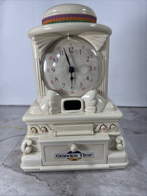 Homestar 1988 Grandpa Time Talking Clock - For Parts Or Repair!