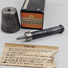 C.S. Osborne No.216 Size 0 Plain Grommet Setting Die Leather Craft Smithing Tool