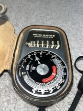 s581 Vintage WESTON MASTER III 737 Light Meter In Case