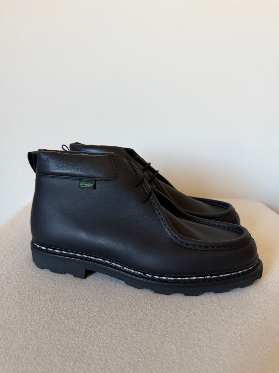 Paraboot Milly Passant Marche Boots - Size 45 - Black Leather