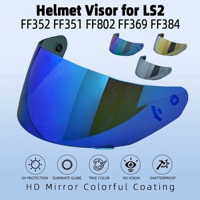 LS2 Motorcycle Helmet Visor Shield Replacement Lens for FF351 FF352 FF802 UK