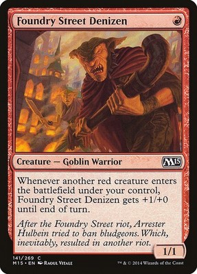 Foundry Street Denizen (141)   Magic 2015 M15   MTG Magic the Gathering