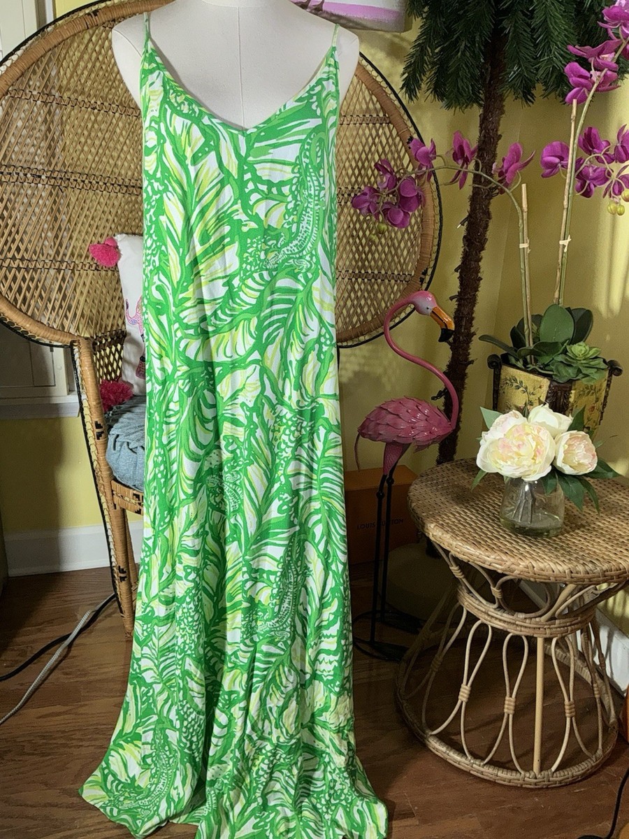 Lilly Pulitzer NWT Allair Maxi Beach Dress Toucan Green Coca Loca  Size  XS,M,L | eBay