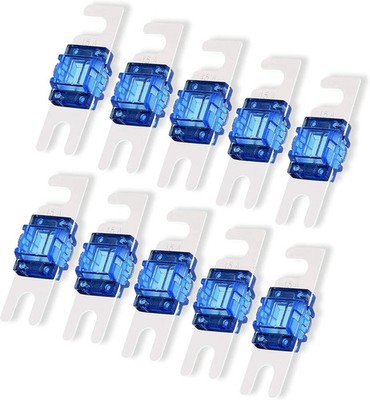 10pcs 15A Amp AFS MIDI Mini ANL Fuse Auto Stud Fuses Nickel Blade Boat Car Audio