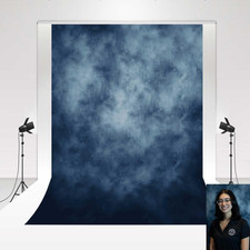 Backdrop 1.5X2.2M/5X7Ft Studio Classic Textured Dark Blue Figure Photography Sho