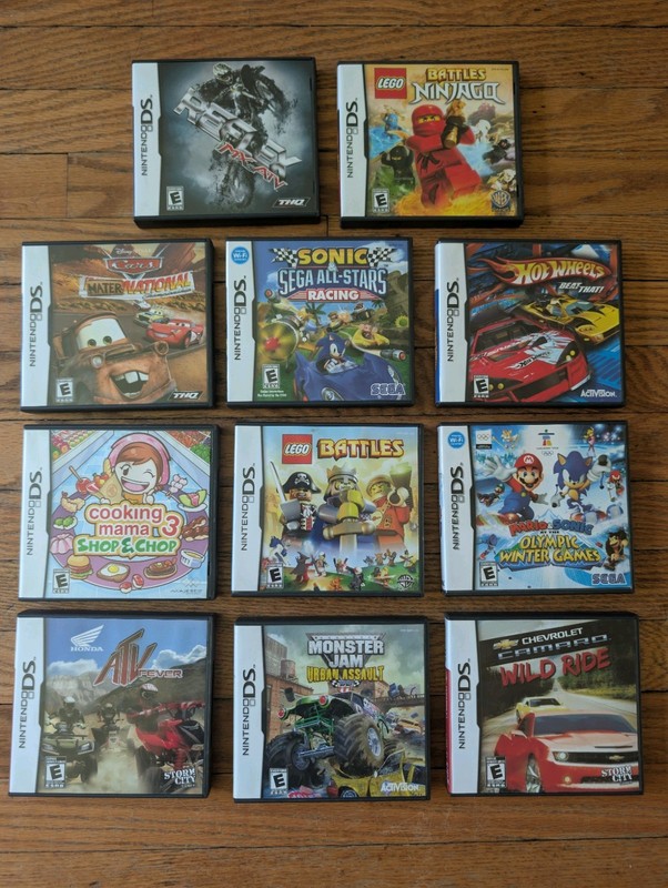 LOT of (11) Nintendo DS Game Cases And Manuals (No Games) - Lego,Sega,Sonic