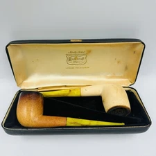 Mastercraft Meerschaum Estate Pipe Set of 2 in Case Please Read
