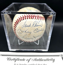 Mickey Mantle Multi-Signed 11 Player Baseball- 500 Home Run Club