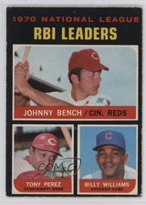 1971 O-Pee-Chee League Leaders Johnny Bench Tony Perez Billy Williams HOF 1lq2