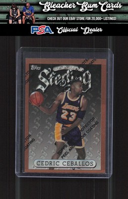 1996-97 Finest 34 Cedric Ceballos Refractors With Protector