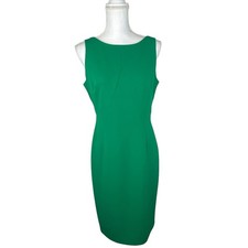 Vince Camuto Women's Cocktail Sheath Dress Size 8 Emerald Green Sleeveless