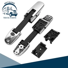 2PCS Chrome Heavy Duty Hood Latch 315-5502 315-5503 For Kenworth Peterbilt Mack