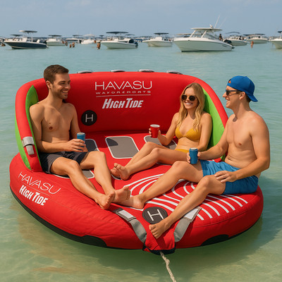 Havasu Inflatable Towable Tube for Boating Tubing, 1-3 Riders 510 lb Heavy Duty