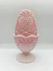 Fenton Pineapple And Hearts Pink Iridescent Fairy Lamp - Ships Same Day!