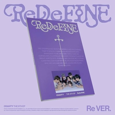 CRAVITY [REDEFINE] 8th Mini Album RE Ver/CD+Foto Buch+2 Karte+Lyric+POB OFFICIAL