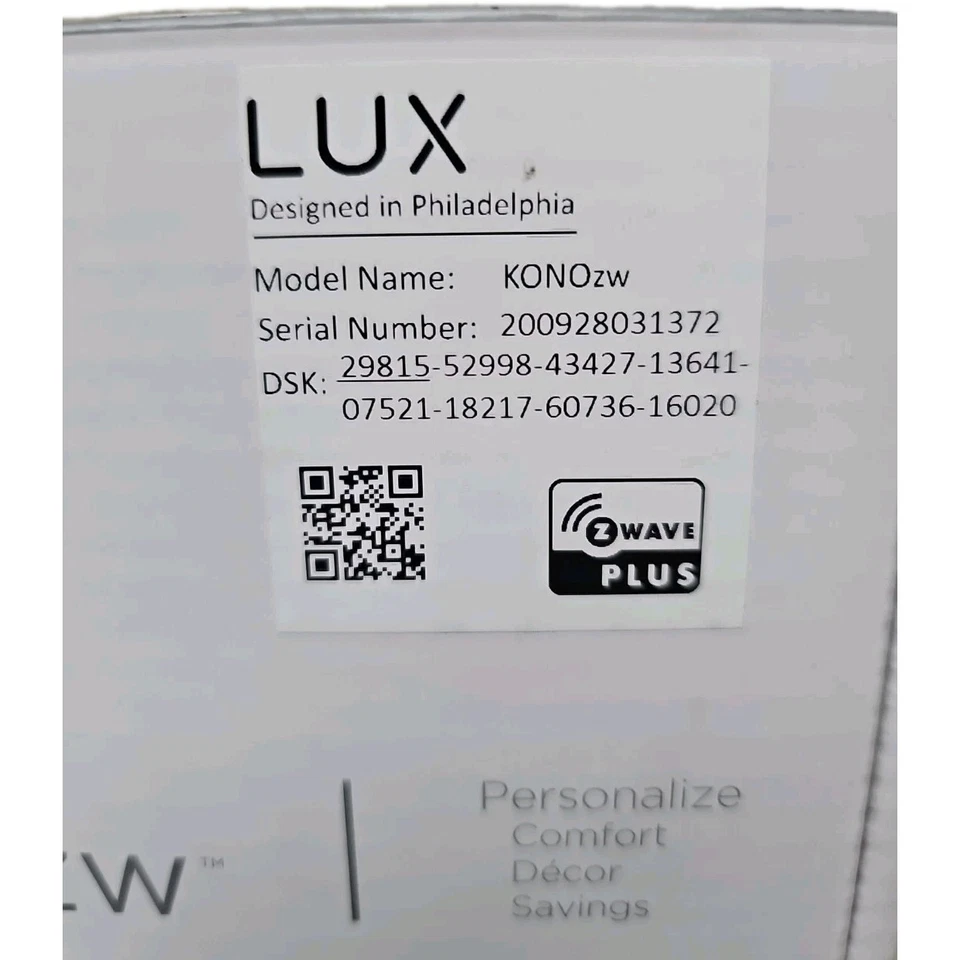 Lux KonoZW Smart Hub Thermostat   - Image 2 of 4