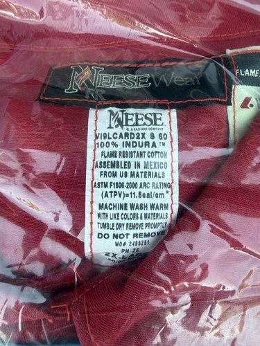 NeeseWear FR Coveralls Red 2XL image 2