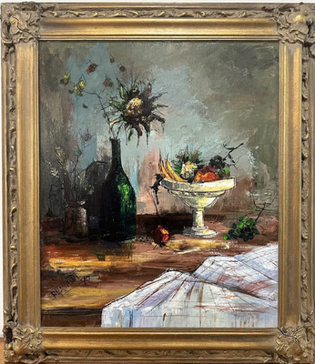 #ad Original Still Life Oil Painting signed quot;BEAUMONT #x27;72. $795.00
