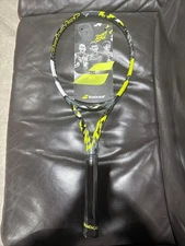 New Babolat Pure Aero Plus. 4 1/4 Grip 10.6oz. 100” Head size. Massive Power