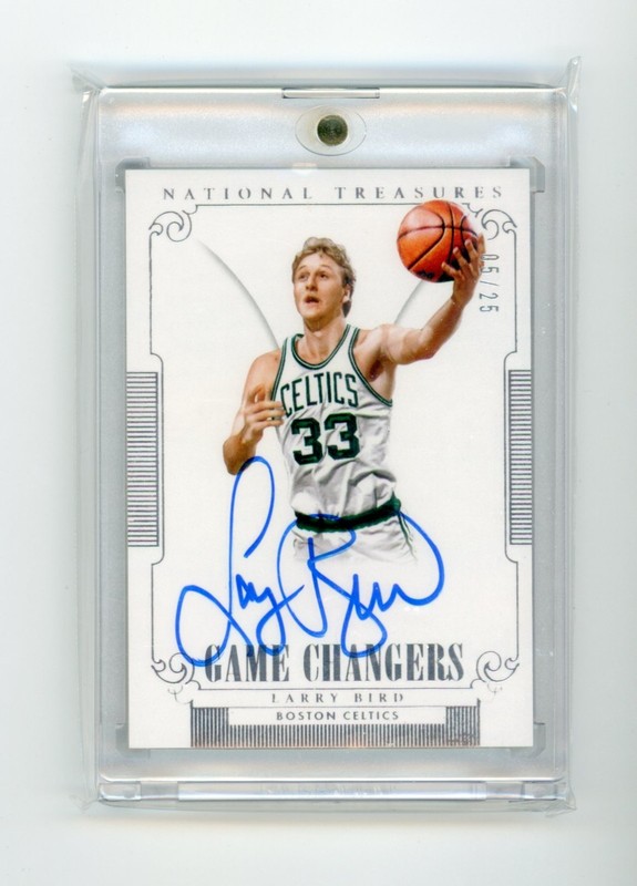 2014-15 National Treasures Larry Bird Auto /25 GCLB