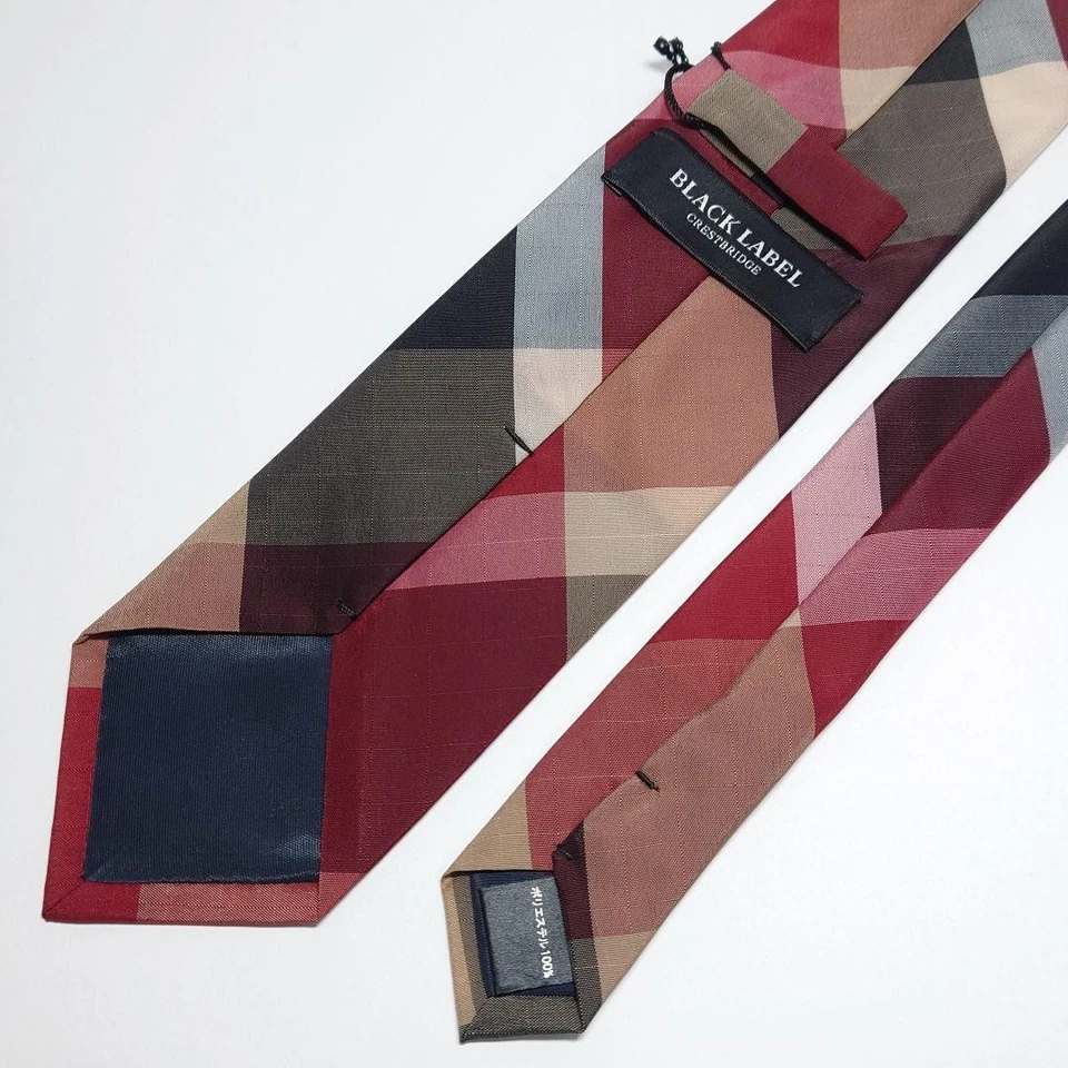 Black Label Crestbridge Check Tie with Tag Gender-Neutral - Image 2 of 3