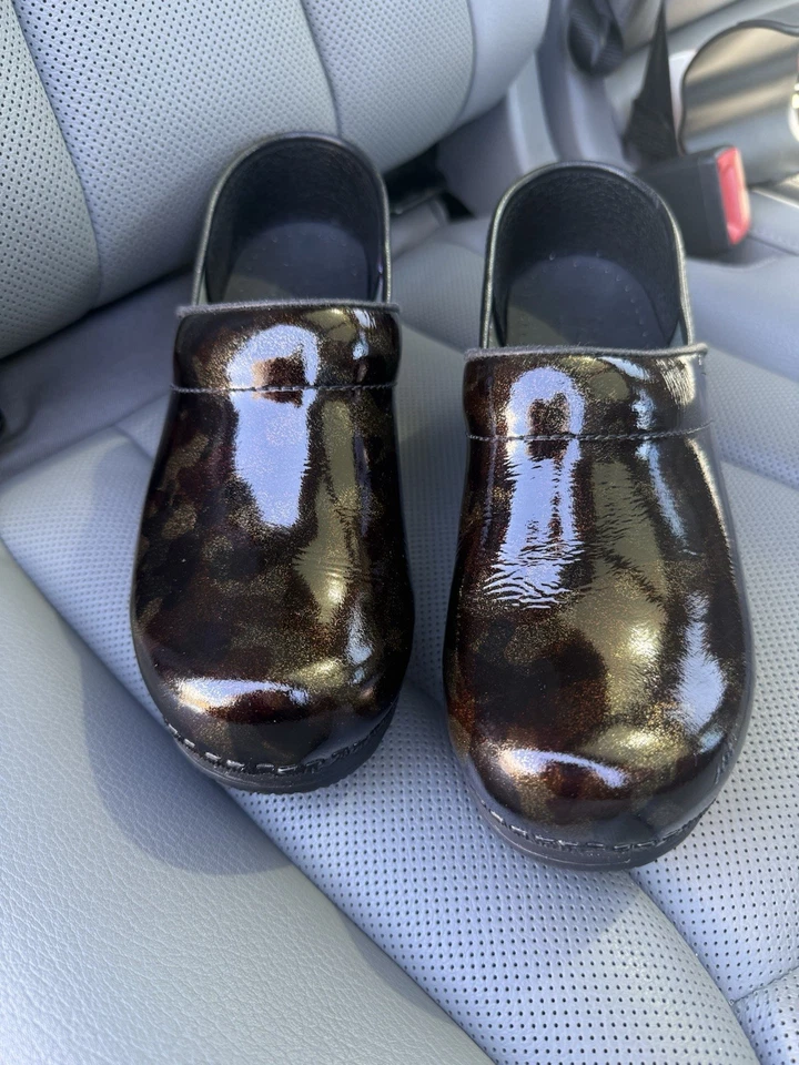 НОВЫЕ профессиональные запатентованные датские сабо медсестры Sanita размер 36 цвет черепахового панциря - Изображение 2 из 4